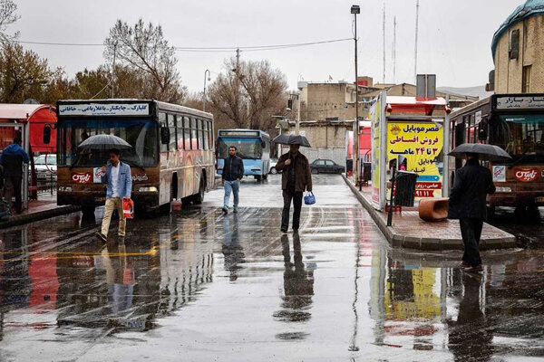فعالیت سامانه بارشی در آذربایجان شرقی